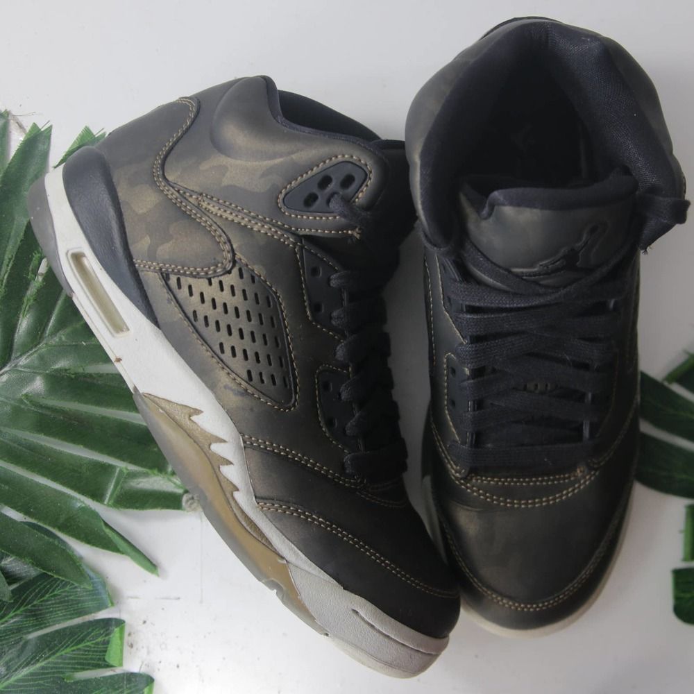 Nike Air Jordan 5 Bronze White Women's Sneaker 002771 size 5.5youth/7womens